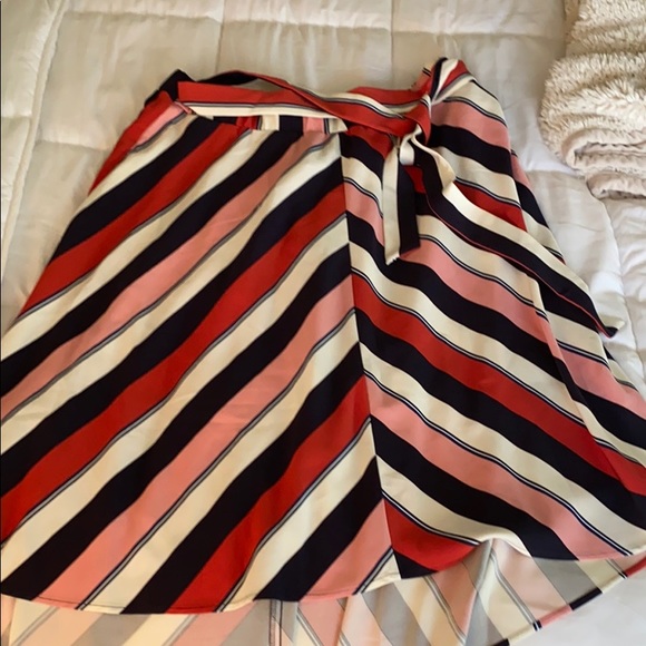 Lane Bryant Dresses & Skirts - Lane Bryant Belted Striped Skirt